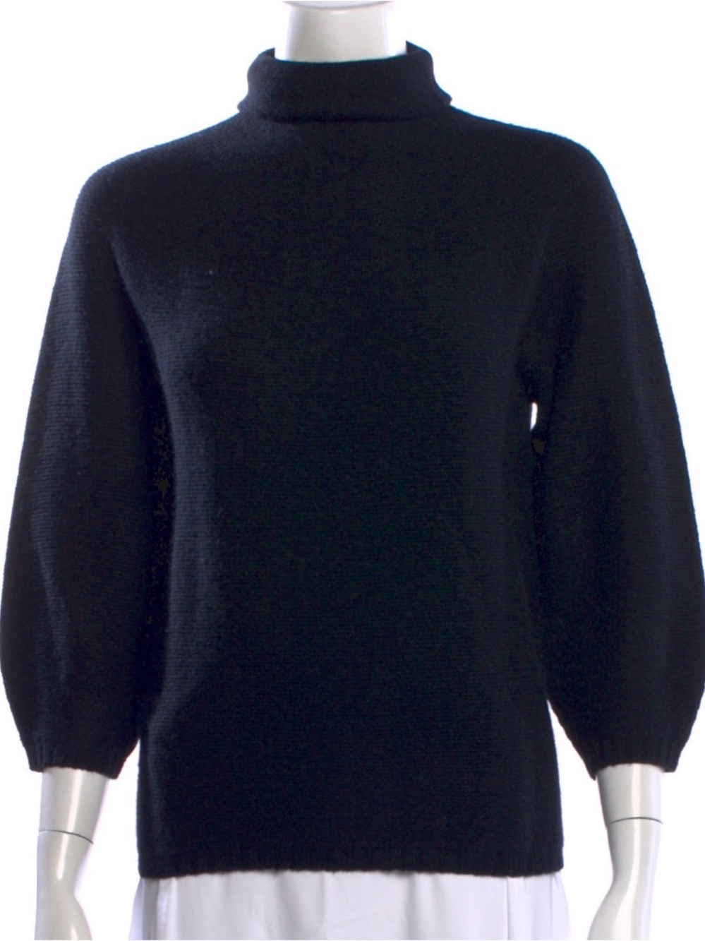Max Mara Woman’s 3/5 Sleeve Super Soft Wool Turtleneck Size XS(0649)